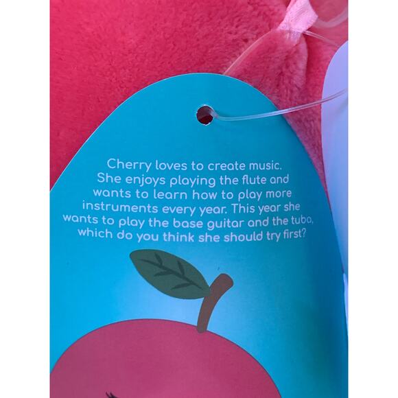 Cherry Squishmallows Set of Two Cherries Plush Food Collectible Doll 11"H - Picture 9 of 12